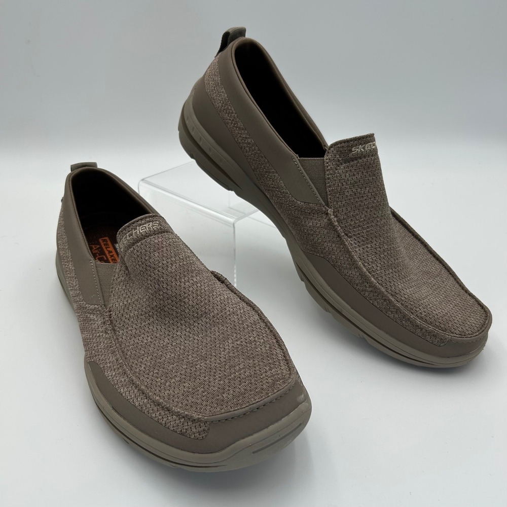 Skechers Relaxed Fit Air Cooled Memory Foam Slip On Shoes Mens 11.5 65032 Brown